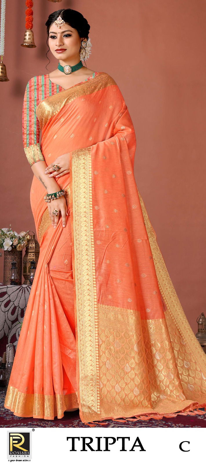 Tripta By Ronisha Colors Banarasi Silk Sarees Catalog